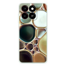 Мраморный чехол на ZTE Blade A35 (VPrint) (Радужный Мрамор)