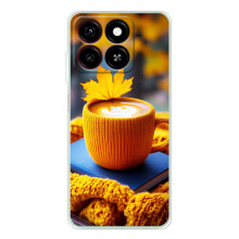 Чохол з унікальним дизайном 'Осінь з кавою' для ZTE Blade A35 – Кава з жовтим