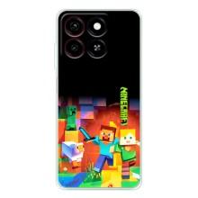 Чехлы для ZTE Blade A35 (Персонажи Майн Крафт) – Герой Майнкрафт