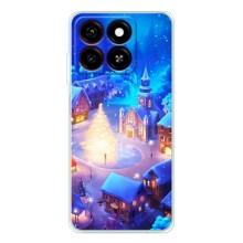 Рождественские Чехлы для ZTE Blade A35 (VPrint) (Рождественский город)
