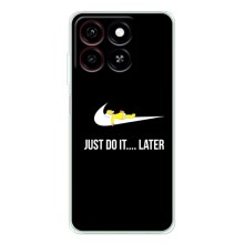 Силиконовый Чехол на ZTE Blade A35 с картинкой Nike – Later