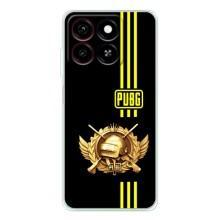 Чехол (TPU) с картинкой "Лого Пабг" на Блейд А35 (Лого PUPG)
