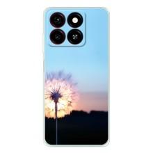 Силіконовий Чохол з кульбабками на ZTE Blade A35 – Захід з кульбабкою