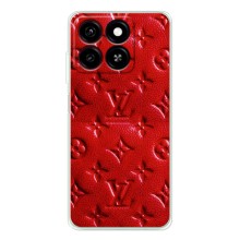 Текстурный Чехол Louis Vuitton для Блейд А35 (Красный ЛВ)