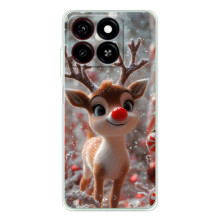 Яскравий чохол для ZTE Blade A35 з Зимові Оленята