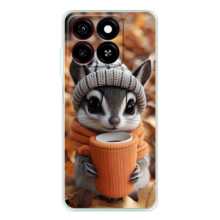 Друкований чохол 'Звірята з кавою' для ZTE Blade A35