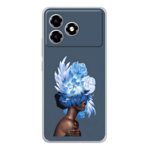 Чехлы (ART) Цветы на ZTE Blade A36 (VPrint)