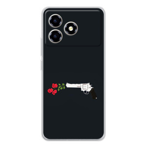 Чехлы (ART) Цветы на ZTE Blade A36 (VPrint)