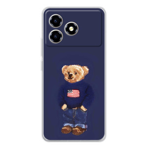 Чехлы Мишка Тедди для ZTE Blade A36 – Мишка USA