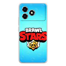 Чехлы Brawl Stars для ZTE Blade A36 (AlphaPrint) – Лого Бравл Старс