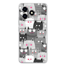 Чохли з Котиками для ZTE Blade A36 (VPrint) (Мальовані котики)