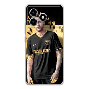 Силиконовый Чехол ZTE Blade A36 – Gold Neymar