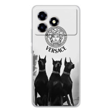 Чехлы VERSACE для ЗТЭ Блейд А36 (PREMIUMPrint) (Доберман Версаче)