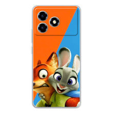 Чехлы ЗВЕРОПОЛИС для ZTE Blade A36 (Ник и Хопс)