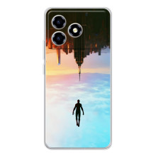 Чехол с человеком пауком для ZTE Blade A36 - (AlphaPrint) (Паук человек)