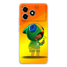 Чехол для ZTE Blade A36 Бравл Старс (VPrint) (Мальчик Леон)