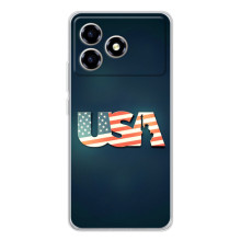 Чехол Флаг USA для ZTE Blade A36 – USA