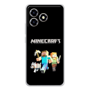 Чохол Майнкрафт на ZTE Blade A36 (AlphaPrint) Minecraft