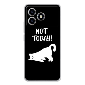 Бампер с изображением Котиков для ZTE Blade A36 (Not Today)