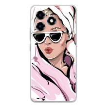 Чехол с картинкой Модные Девчонки ZTE Blade A36 – Девушка в халате