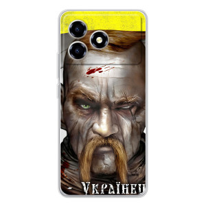 Чохол з картинкою (Патріотичний КОЗАК) на ZTE Blade A36 – Одноокий КОЗАК