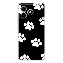 Бампер для ZTE Blade A36 з картинкою "Песики" (Сліди собак)