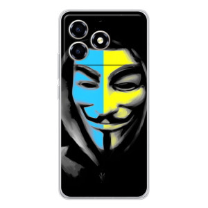 Чехол с Украинской символикой на ZTE Blade A36 – Анонимус патриот