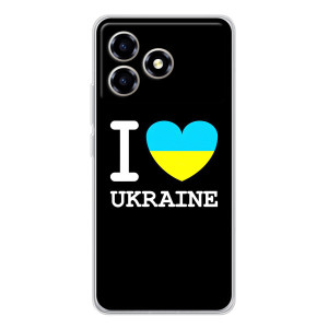 Чехол с Украинской символикой на ZTE Blade A36 – I Love Ukraine