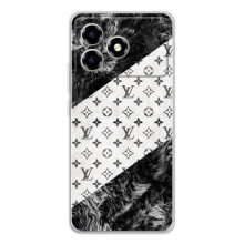 Чехол Стиль Louis Vuitton на ZTE Blade A36 (LV на белом)