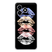Чехол Стильные девушки на ZTE Blade A36 (Губы)