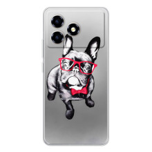 Чохол (ТПУ) Милі песики для ZTE Blade A36 – Бульдог в окулярах