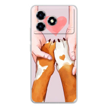 Чохол (ТПУ) Милі песики для ZTE Blade A36 – Любов до собак