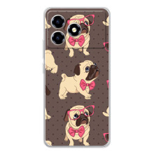 Чохол (ТПУ) Милі песики для ZTE Blade A36 – Песик Мопсікі