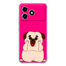Чохол (ТПУ) Милі песики для ZTE Blade A36 – Веселий Мопсік