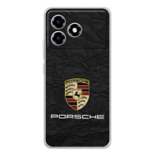 Чехол с авто Порше для ZTE Blade A36 – Логотип Порше