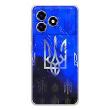 Чохол з українським гербом на ZTE Blade A36 – Герби на синьому