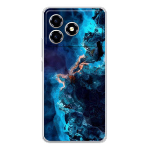 Чехлы с тематикой "Мрамор" на ZTE Blade A36 – Синий мрамор