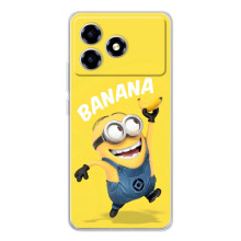 Мультяшный принт на Чехол для ZTE Blade A36 (Banana)