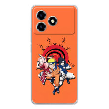 Naruto Anime Чехлы для ЗТЭ Блейд А36 (AlphaPrint) (команда Наруто)