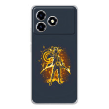 Naruto Anime Чехлы для ЗТЭ Блейд А36 (AlphaPrint) (золотой Наруто)