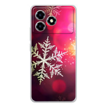 Новогодние Чехлы для ЗТЭ Блейд А36 (VPrint) (Снежинка)