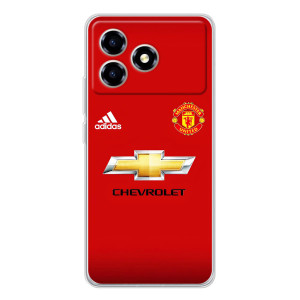 Силиконовые Чехлы принт Футбол на ZTE Blade A36 – Man United