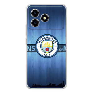 Силиконовые Чехлы принт Футбол на ZTE Blade A36 – ManCity