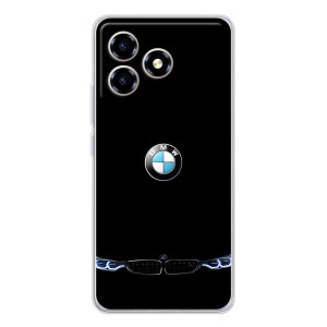 Силиконовый бампер с картинкой машины на ZTE Blade A36 – Черный BMW