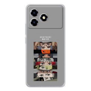 Силиконовые чехлы с глазами Anime для ZTE Blade A36 – Разноцветные глаза