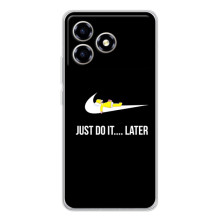 Силиконовый Чехол на ZTE Blade A36 с картинкой Nike – Later
