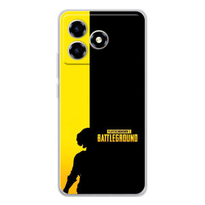Чехол (TPU) с картинкой "Лого Пабг" на ZTE Blade A36 (Battlegrounds)
