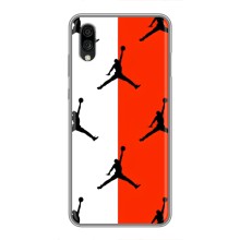 Чехлы для ZTE Blade A5 (2020) - с картинкой JORDAN (AlphaPrint) (Лого Джордан)
