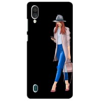 Чехол с картинкой Модные Девчонки ZTE Blade A5 (2020) – Девушка со смартфоном