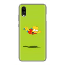 Чехол с Симпсонами для ZTE Blade A5 (2020) (VPrint) (Барт Симпсон)